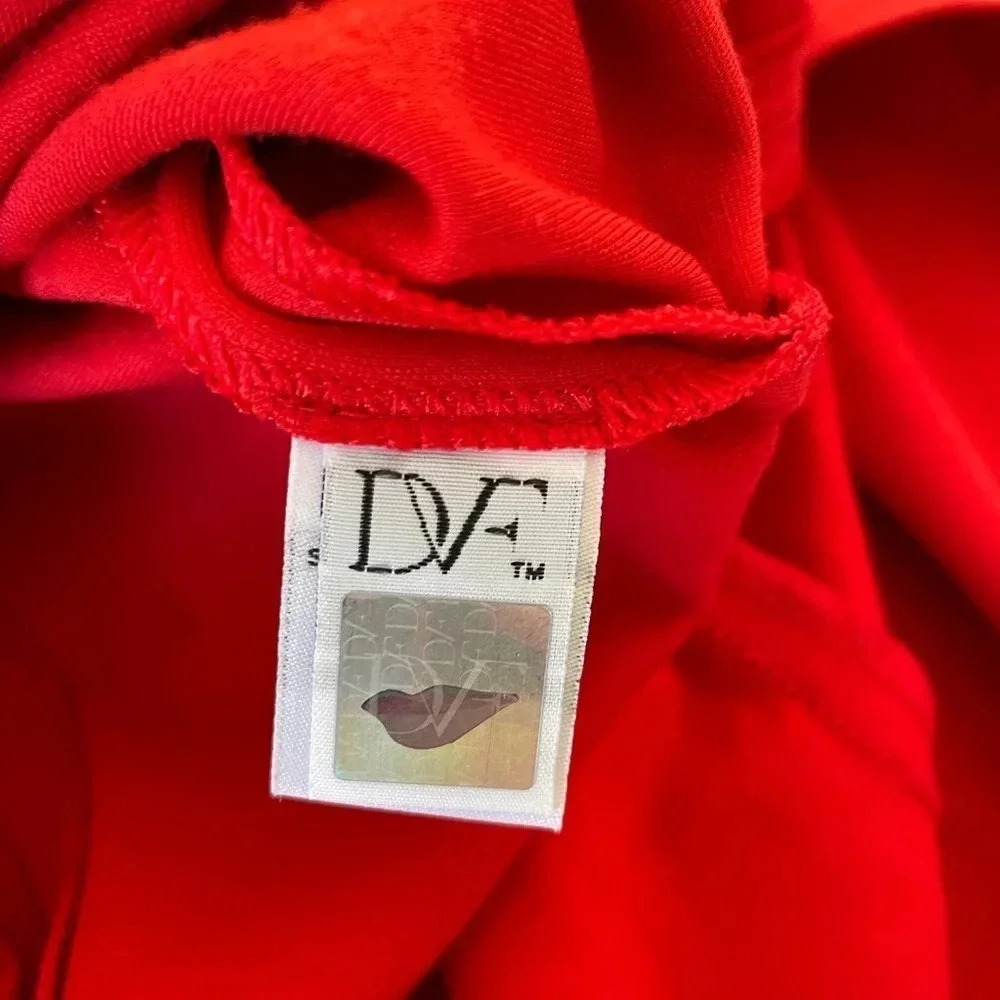 Diane Von Furstenburg red Carla knit mini dress - Picture 8 of 13